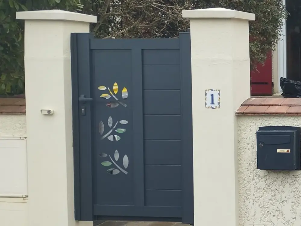 POrtillon ALU modèle NEO VISION avec décors, RAL 7016