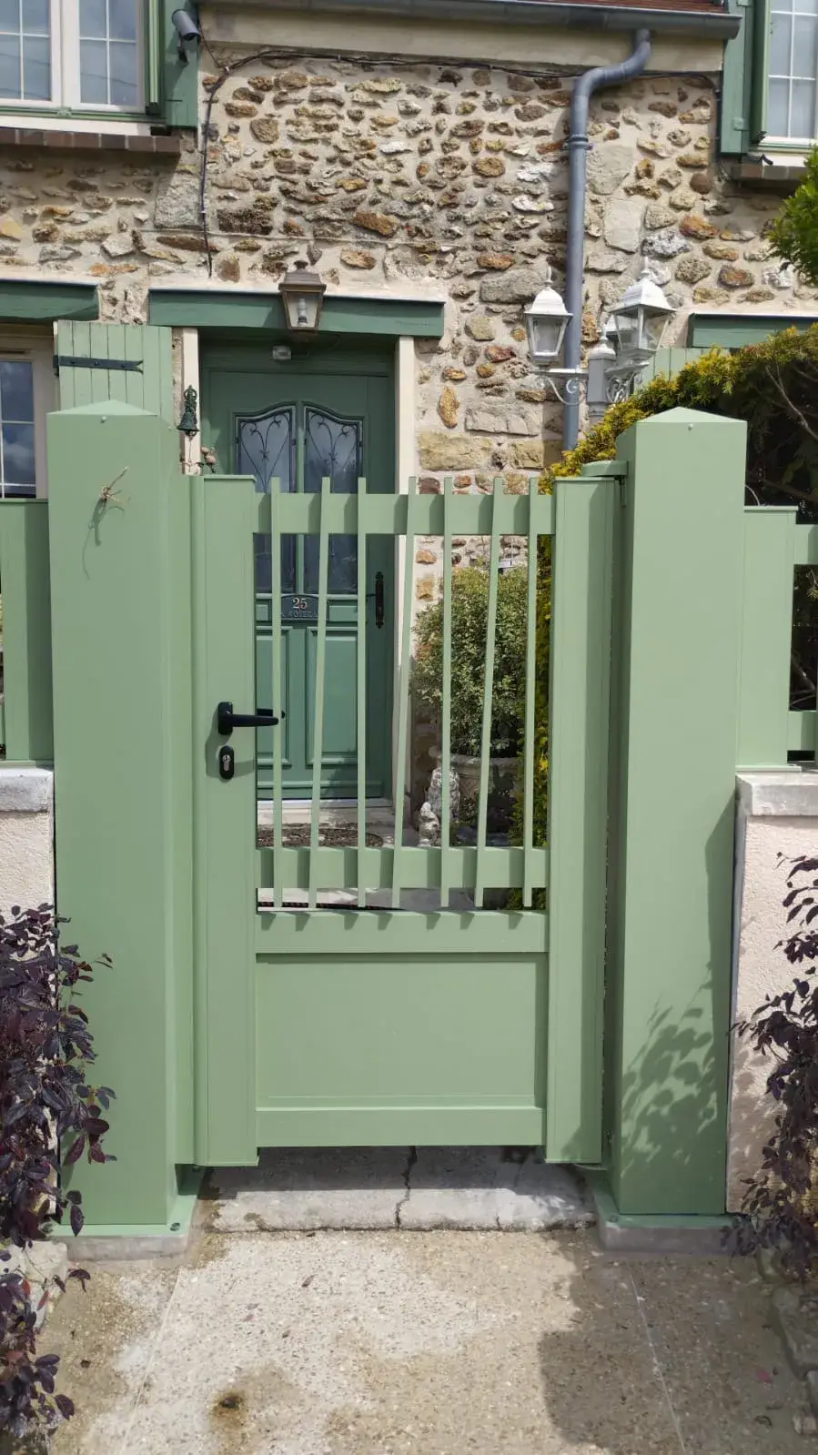 Portillon ALU modèle MARNE, RAL 6021